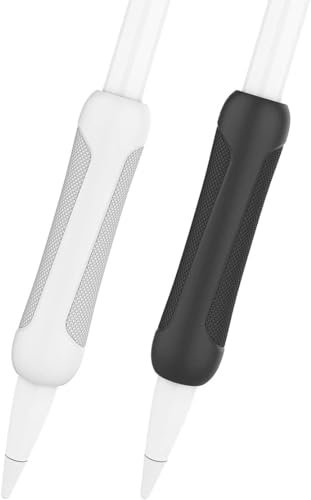PAIKIUU Pencil Grip for Apple Grip for Apple Pencil Pen Accessories Ergonomics Grip Holder Silicone Protective Sleeve Cover for Apple Pen 2nd & 1st Generation iPad Pro
