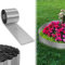 UISEBRT Cortenstahl Rasenkante, Verzinktes Beetbegrenzung aus Metall Einfach zu Montieren, 18cm Hoch Flexibel Rasenkanten, Wurzelsperre Blumenbeet oder als Mähkante Länge Anpassbar(5M, Silber)