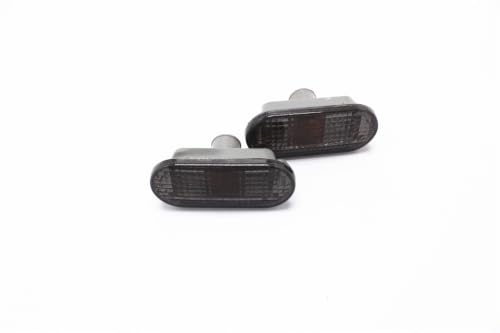 2 x Seitenblinker vorne links + rechts, Set für VW Golf 4, Bora, Lupo, T5, Seat, Arosa, Ford (Schwarz)