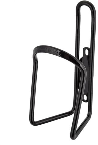 Planet Bike Water Bottle Cage, MTB Water Bottle Holder, Alloy Aluminum, Gloss Black, Standard
