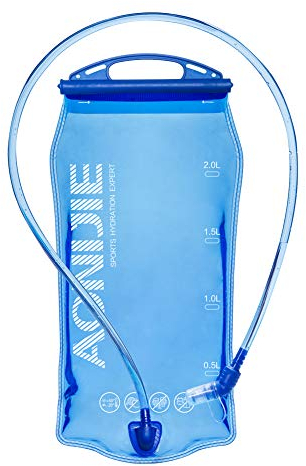 Win.Deeper 1.5L/2L/3L Trinkblase, Wasserblase mit Schlauch Hydration Bladder, Sport Wasser Blasen Ideal für Jeden Rucksack zum Radfahren Camping Walking (2L-PEVA)
