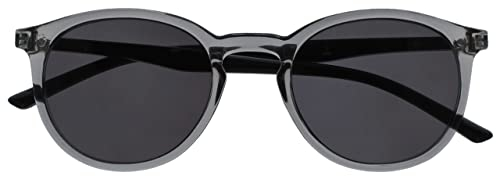 OPULIZE Met Grande Comodo Chiaro Grigio Nero Braccia Uomo Donna Lettori Sole Occhiali Da Lettura UV400 S60-7 +2,00
