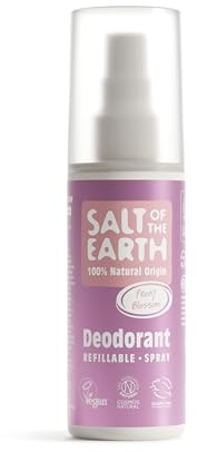 Salt Of The Earth Natürliches Deospray, Pfingstrosenblüte - Vegan, Langanhaltender Schutz, Nachfüllbar, Ohne Tierversuche - 100 ml