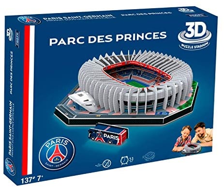 Megableu 678263 National Soccer Club Fußball Puzzle Stade 3D Park der Princes – PSG, Stadion ohne LED