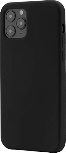 JT Berlin Liquid-Silikon Case Apple iPhone 12 Pro Max (6,7 Zoll) Hülle - (Wireless Charging kompatibel, Weiches Microfaser Innenfutter, Modell Steglitz) - schwarz