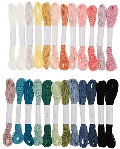 Rico Design Stickgarnset Multicolour, 24-teilig Pastell Pastell