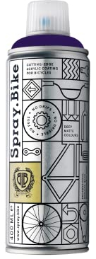 SPRAY.BIKE Fahrrad Lackspray in versch. Farben - KEINE GRUNDIERUNG notwendig - Acryllack/Lack Spray in 400 ml Spraydose, Matt- und Klarlack Optik möglich (Lilablau Royale, Matt)