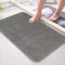 Famibay Badematte rutschfest Washable Badteppich Absorbierende Mikrofaser Badezimmerteppich Flauschig Grau Badvorleger Weiche Bodematte für Badezimmer Badewanne Dusche