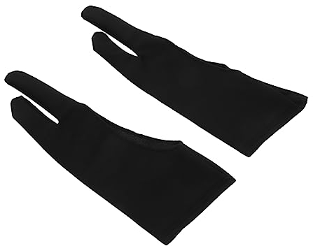 Ciieeo 3st Kunst Handschuhe Grafik-Tablet-handschuh Kunsthandschuh Künstlerhandschuh Für Zeichentablett Künstlerhandschuhe Zeichenblöcke Reibung Verringern -Stoff Student Stiftstil