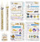 Yezirzax 12 PCS Kerzentattoos Ramadan Deko (400+ Muster) | Wassertransferdruck Sticker | Kerzenfolie | Ramadan Geschenke | DIY Geschenk Kerzendekoration, Kerzentattoos Dekorieren (Ramadan)