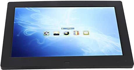 Cornice per Foto Digitale, LCD da 10 Pollici HD 1280x800 100‑240 V IPS Cornice per Foto con Schermo a Visualizzazione Intera Elettronica, con Telecomando, per Condividere (Spina