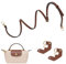 ZHYLUO Schultergurt für Tasche Damen, verstellbarer Schultergurt für Taschen, Mini-Schulterriemen für Taschen, verstellbarer, nicht perforierter Taschengurt, Schultergurtbreite (0.9cm)