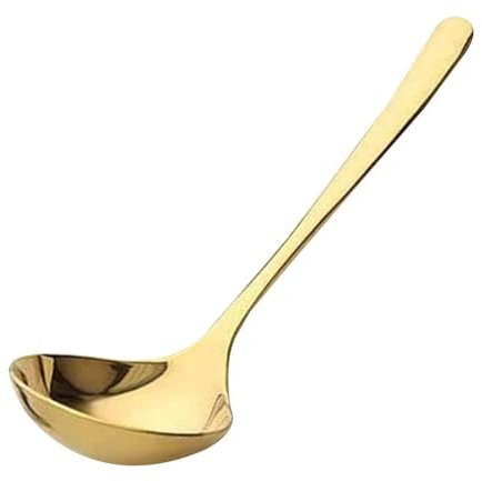 Cucharas de metal, cucharaditas doradas de acero inoxidable de grado alimenticio | Cucharadas soperas, cuchara grande, cucharas de cocina, cuchara de plata, cucharadas grandes