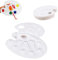Palettes de Peinture en Plastique,10 Pièce Palette de Peinture d'art Palettes de Couleurs Acrylique Gouache Acrylique Peinture à l'huile pour l'art de Bricolage Artisanat Peinture Blanc