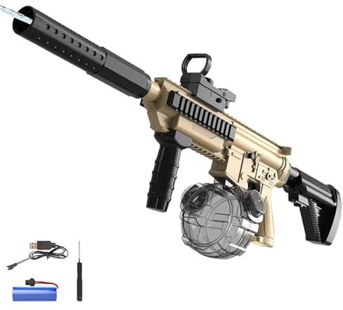 Wasserpistole Elektrisch,Elektrische Wasserpistole für Erwachsene und Kinder,Water Gun Spielzeug für Kinder,Electric Water Gun,Große Kapazität,Strandparty Spielzeug,für Pool