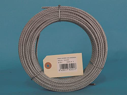 Verzinkt Kabel Rolle 100 m 6 x 19 x 1-5