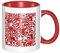 JCAKES Zuckerstangen Tasse Weihnachten Tassen Tassen für Frauen Kaffeetasse Personalisierte Tassen Tassen für Männer Reisebecher Partybecher China Tassen Becher mit Griff