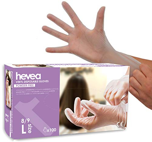 by Amazon - Einweg-Vinylhandschuhe, Größe L, 100er-Pack