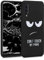 kwmobile Hülle kompatibel mit Samsung Galaxy A50 - Handyhülle Silikon Case - Don't Touch My Phone Weiß Schwarz