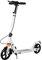 Faltbar City Roller Big Wheel Tretroller Erwachsene Kick-Scooter Kinderroller bis 100kg, Höhenverstellbar (Weiß)