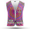 REEFLEXX Warnweste Damen Sicherheitsweste, erhöhte Sichtbarkeit im Straßenverkehr, Joggen, Fahrrad oder Auto, Pink Mandala, Größe M/L