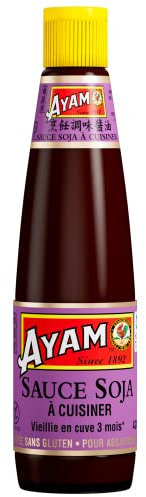 AYAM, Sauce Soja à Cuisiner, Grand Format, Vieillie en cuve 3 mois, Sans Gluten, 420ml