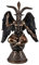 DRW Figur Baphomet Figur von Gut und Böse Finish Bronze aus Harz handbemalt 15 x 8 x 23 cm