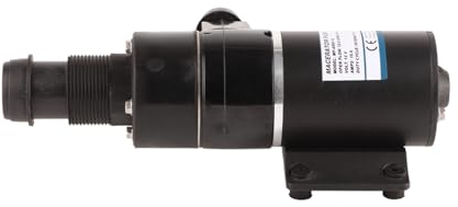 Bomba de Residuos Maceradora Autocebante con Motor Completamente Sellado, Protección contra Funcionamiento en Seco, Cortador de Acero Inoxidable para Yates Marinos, Cajas de