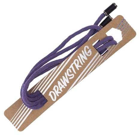 Kordelzug Bekleidungskordel 5mm mit Endstücken 120cm Schnürsenkel, Farbe:violett