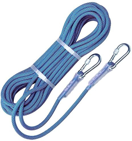 tmmxbc Climbing Rope 10.5Mm Climbing Rope High Altitude Work Safety Rope Wear-Resistant Nylon Rope Rescue Rope(Size:60M)