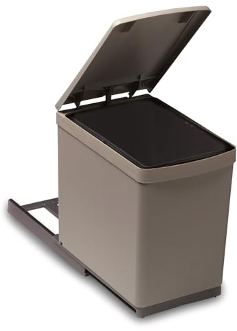 Victory Traditionline - Cubo de basura para empotrar (16 L, automático), color gris