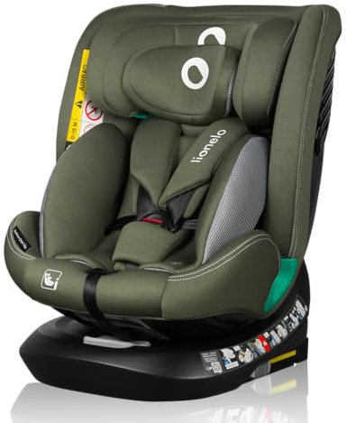 LIONELO Bastiaan i-Size One 360o drehbarer Autositz für Kinder von 40-150 cm, Montage in Fahrtrichtung und entgegen der Fahrtrichtung möglich, ISOFIX Pas TopTether Einstellbare Rückenlehne