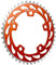 WFS Helix WFS3061 Kettenblatt 44T 1/8 Zoll, 110 mm, Old School BMX Single Speed Fixie, Orange