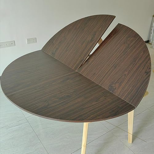 CYPOSLDN Wasserdichter Runder Klapptisch Für Drinnen Und Draußen, Nur Große, Runde, Klappbare Tischplatte, Runde Tischplatte Aus Holz, Platzsparend,190cm,C