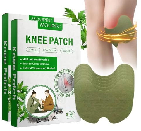CUEMOON Kniepflaster, 56 Stück Schmerzpflaster, hochelastische dehnbare Wärmepflaster für Knie, Rücken, Nacken