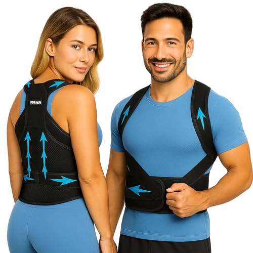 Roar® Schultergurt Haltungskorrektur, Rücken Geradehalter Zur Haltungskorrektur, Posture Corrector, Rückengurt Geradehalter, Ruckengurtel Fur Schmerzen, Back korsett (S)