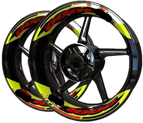 Moto Llantas Para S&uzuki GSXR1000 Para GSXR 1000 Juego Calcomanías Adhesivas Con Logotipo Rueda Moto Scooter Pegatinas