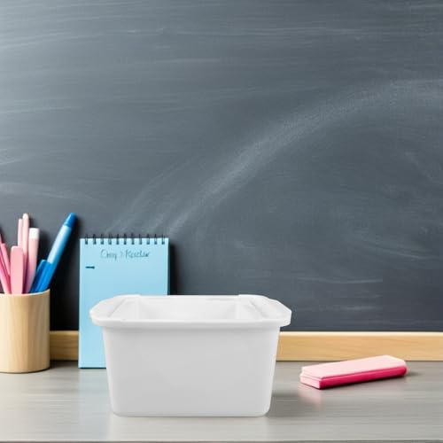 BESTonZON Whiteboard Eraser Cleaning Container Bucket Hanging Hook, Chalkboard Eraser Box for Marker and Blackboard Accessories, Rectangular Whiteboard Wipe Storage for Classroom and Office