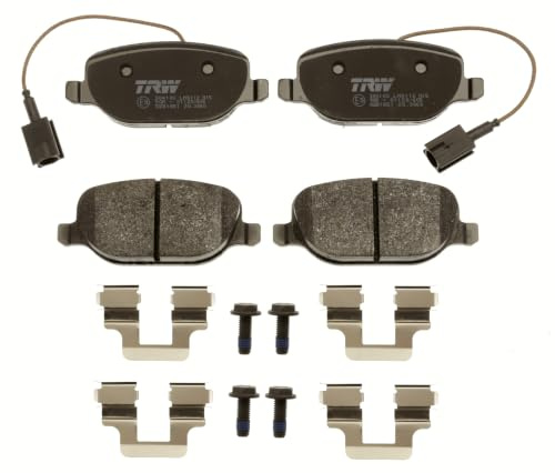 TRW GDB1851 Brake Pad Set of 4 Compatible for Alfa Romeo Giulietta (940_) 2010-2020 Rear Axle and Other Vehicles