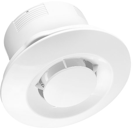 MKK Badlüfter mit Kugellager und Rückstauklappe Ø 100mm Lüfter Ventilator Deckenventilator Deckenlüfter weiß WXS Wandlüfter Badventilator Ventilator Einbaulüfter Bad Küche