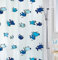 Spirella Anti-Schimmel Duschvorhang Hugo Blue Anti-Bakteriell, waschbar, wasserdicht Vinyl 180x200cm, Bleu