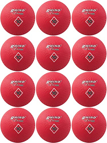 Champion 10 Rubber Playground Kickball Dodgeball Ball All Kind of Fun (12-Pack)