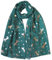 Lina & Lily Damen Schal Glitzer mit Silber Einhorn (Teal)