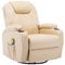 vidaXL Fernsehsessel Creme Massagesessel Relaxsessel Schaukelsessel Sessel