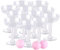 infactory Trinkspiel-Set Prosecco Pong mit 12 Sektgläsern (je 125 ml) & 3 Bällen