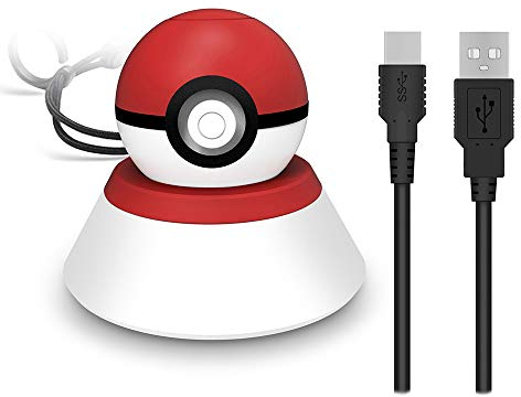 OSTENT Power Supply Station Charging Cable Charger Stand Dock Cradle for Nintendo Switch Poké Ball Plus