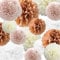 SZHUIHER Seidenpapier Pompons Papier Blume 22 Stück Dusty Pink, Roségold, Elfenbein, Weißbuch Blume Ball zum Geburtstag Bachelorette Hochzeit Babyparty Brautparty Party Dekoration