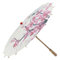 Genericer Paraguas Tamaño pequeño Retráctil Clásico Paraguas de Papel engrasado Hecho a Mano Chino Japonés Arte Oriental Danza clásica Pintura de Flor de Ciruelo Sombrilla a Prueba de Lluvia