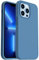 ORNARTO Shockproof Liquid Silicone Designed for iPhone 13 Pro Case Gel Rubber Full Body Protection Anti-Shock Cover Case Drop Protection 6.1inch-Blue