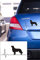 Autoaufkleber: 'Golden_Retriever' - Hundeaufkleber, Aufkleber (Schwarz - 200 mm x 90 mm)